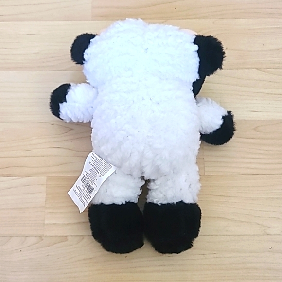 Cute Black/White Cow Stuffed Animals Soft Cuddly Cow Plush 9 1/2" Toy for Kids - Picture 3 of 5